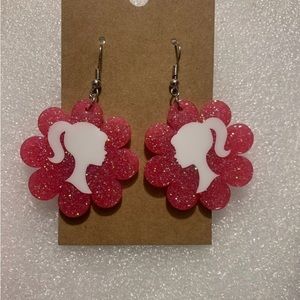 New Barbie Glittery dangling earrings